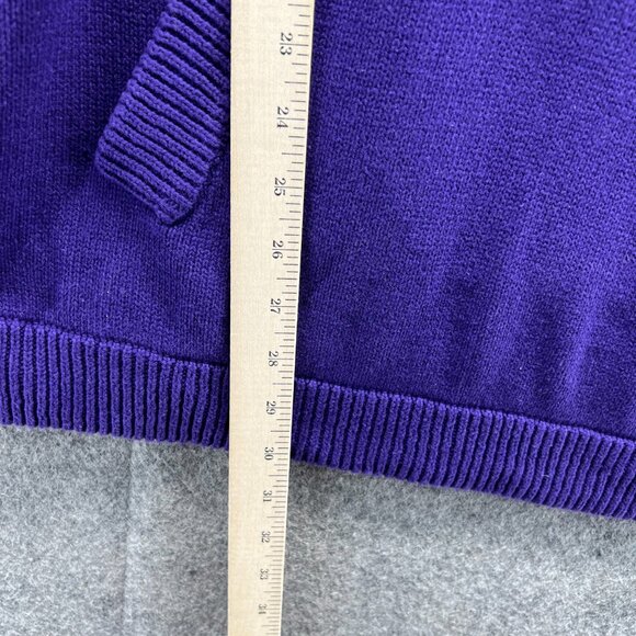 Lauren Ralph Lauren Active Sweater Women XL Purple Knit Hoodie Pullover New LRL - Picture 4 of 11